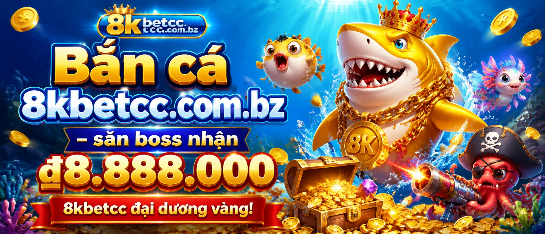 Bắn cá jackpot với giao diện sáng rõ